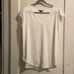 Cream satin express blouse